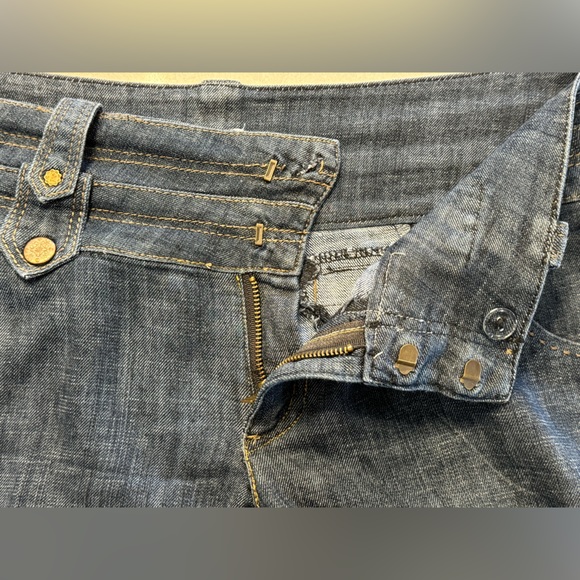 Cache Vintage 90s Wide Leg Denim Jeans High Waisted Wide Waistband Size … - Picture 7 of 12